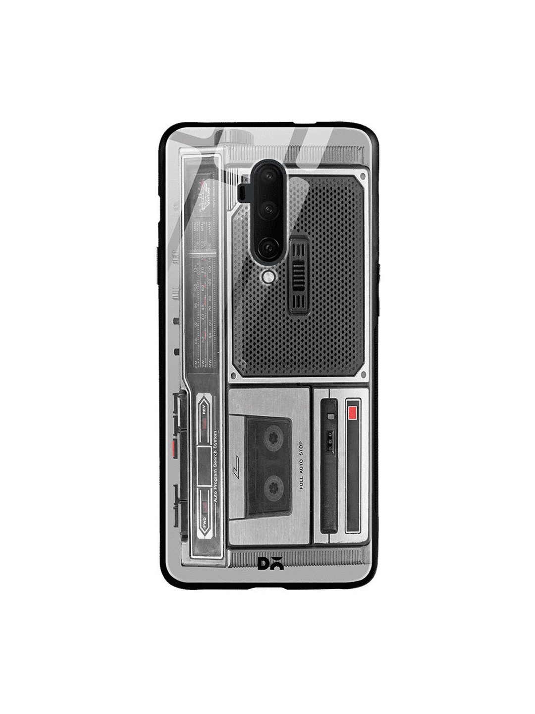 

DailyObjects Grey Apps 2 In 1 OnePlus 7 Pro Glass Case