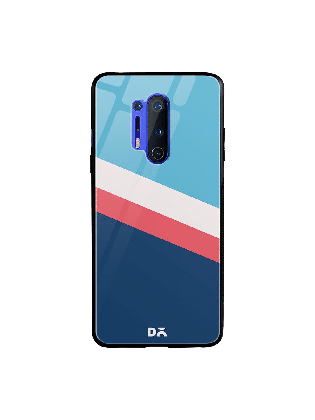 

DailyObjects Teal Blue & White Angles OnePlus 8 Pro Glass Cover