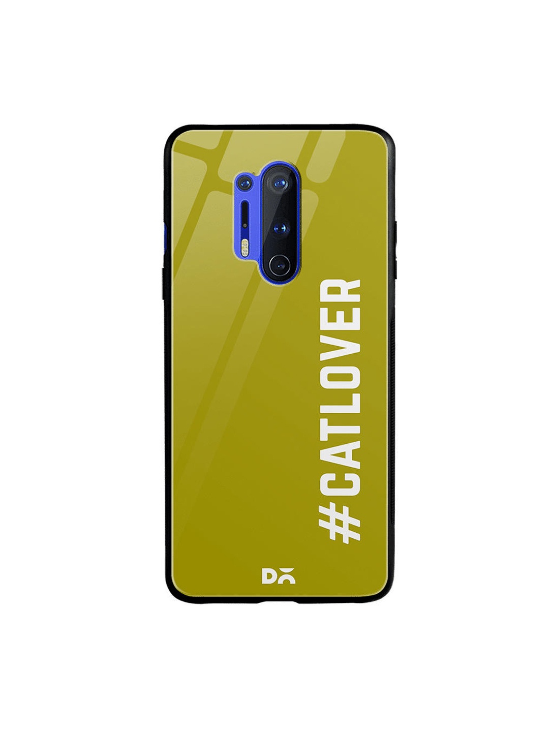 

DailyObjects Olive Green & White Cat Lover OnePlus 8 Pro Glass Cover