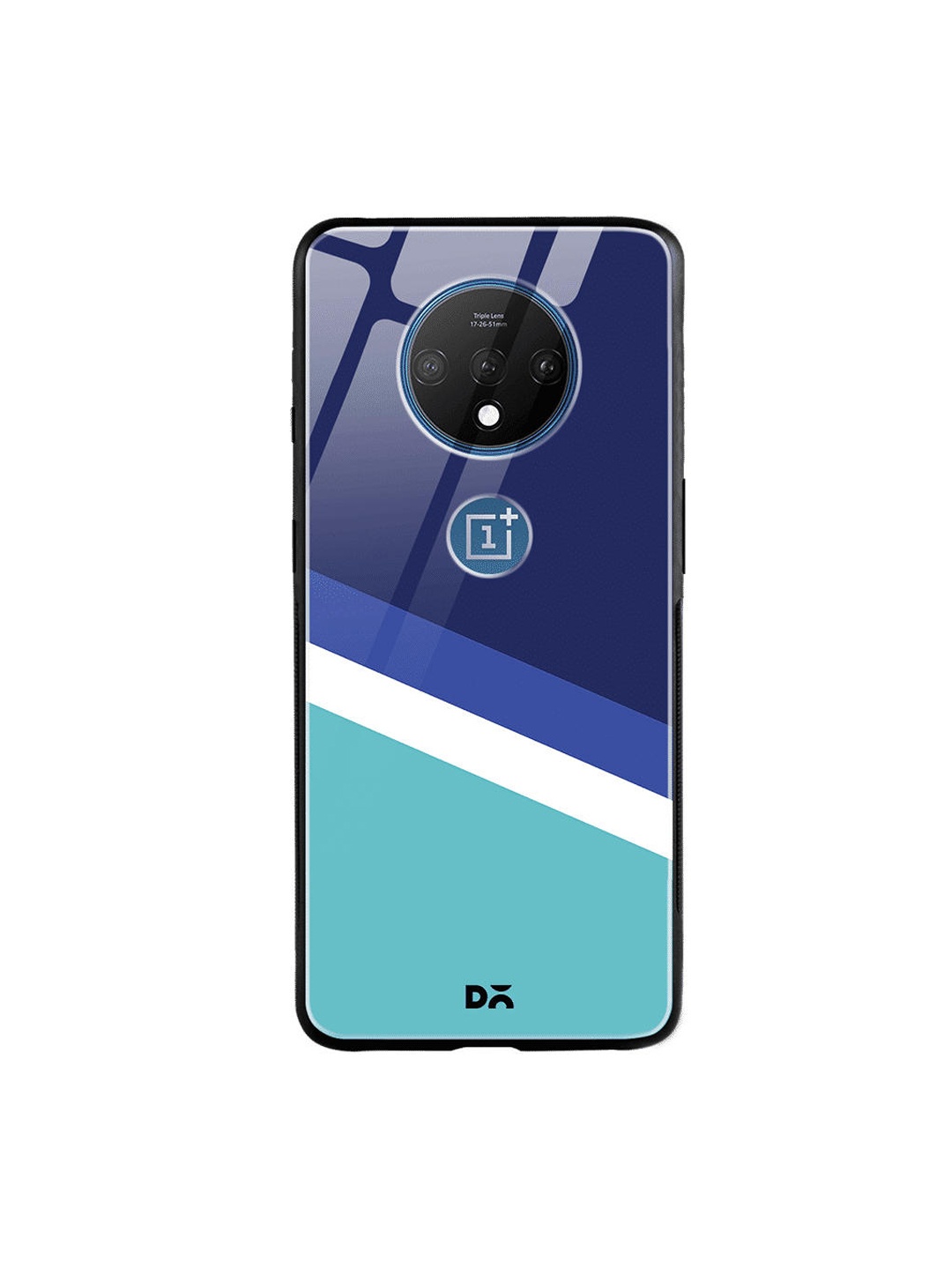 

DailyObjects Blue & White Aqua Angles OnePlus 7T Glass Cover