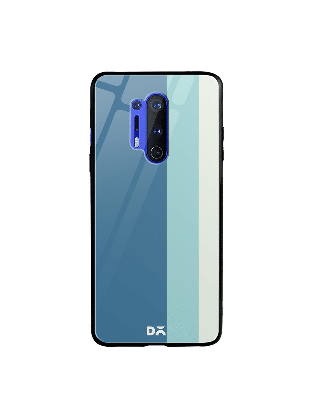 

DailyObjects Blue & White Vertical Striped OnePlus 8 Pro Glass Case