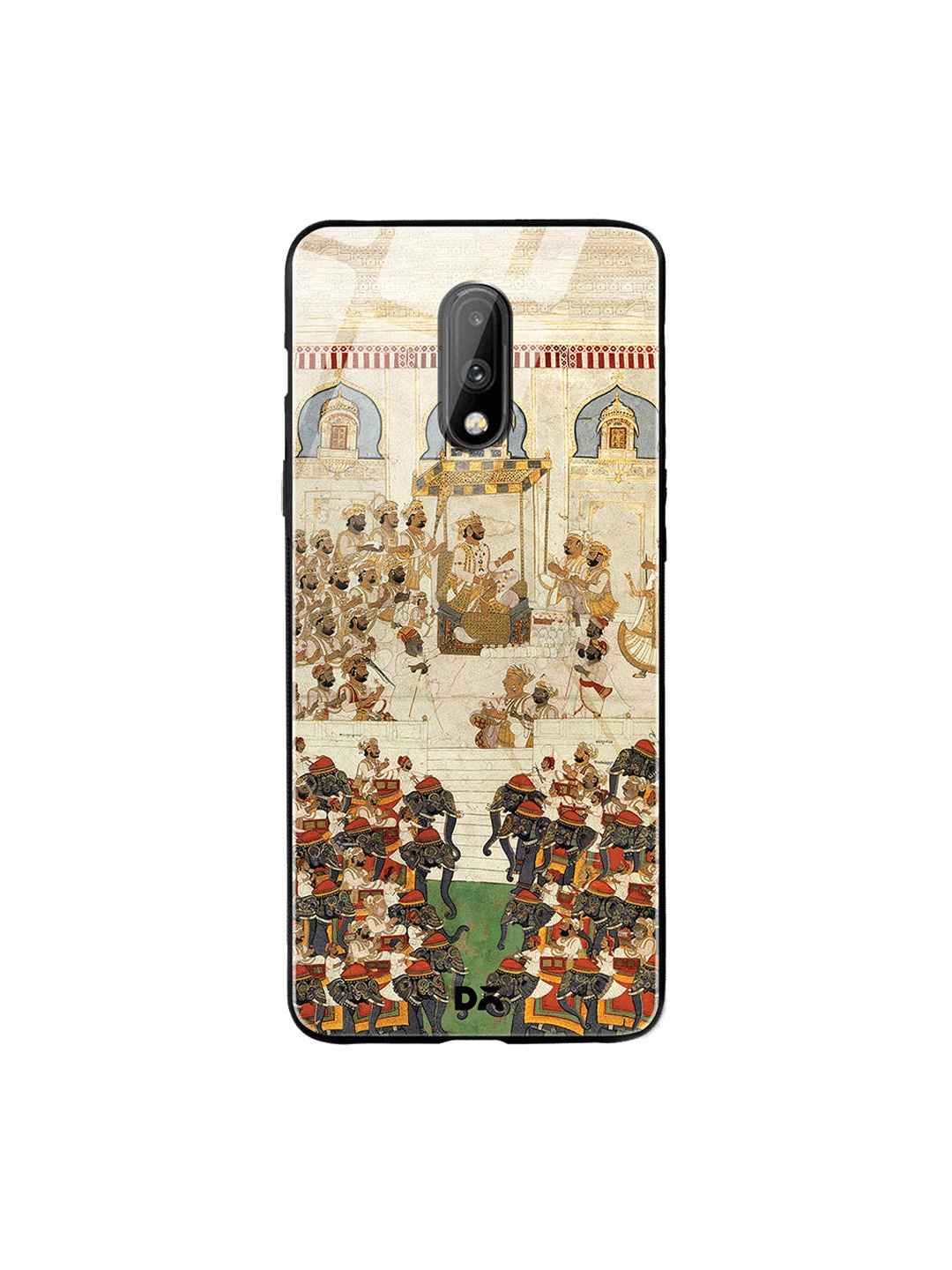

DailyObjects Grey & Beige Royal Decree OnePlus 7 Glass Case