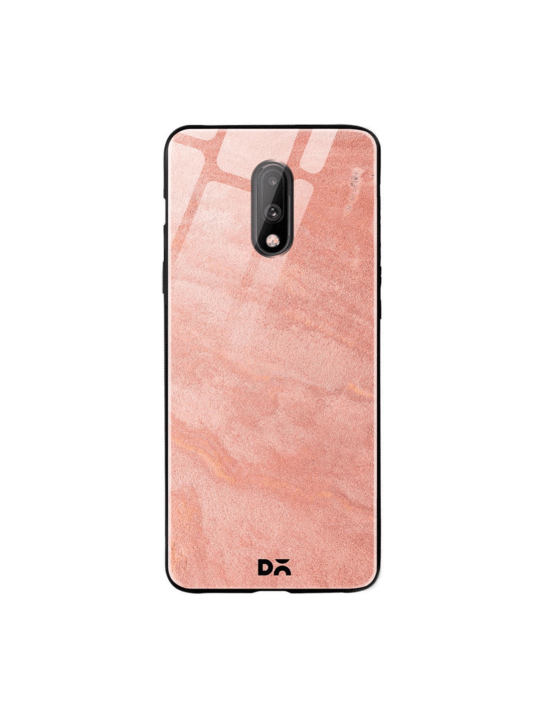 

DailyObjects Peach-Coloured Marble Sand OnePlus 7 Glass Cover