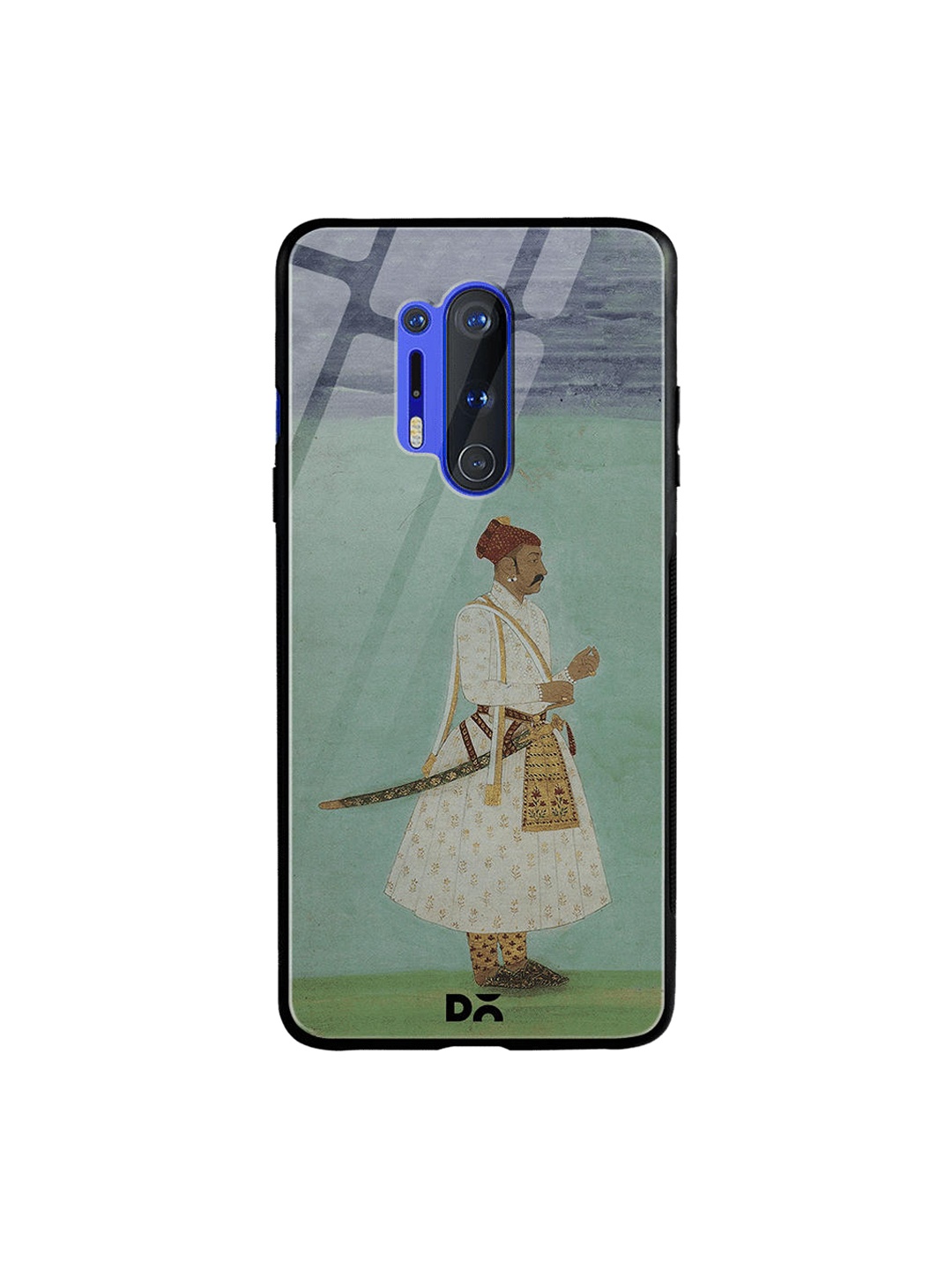 

DailyObjects Green & Blue Rajput Warrior Full OnePlus 8 Pro Glass Case