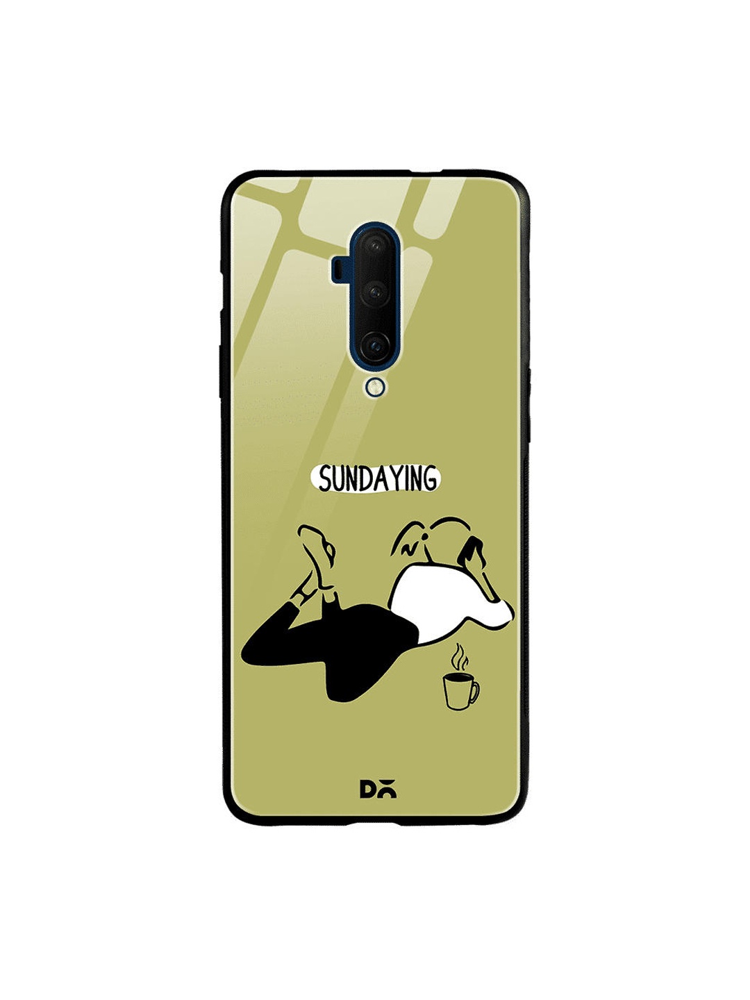 

DailyObjects Olive Green & White Sundaying OnePlus 7 Pro Glass Case