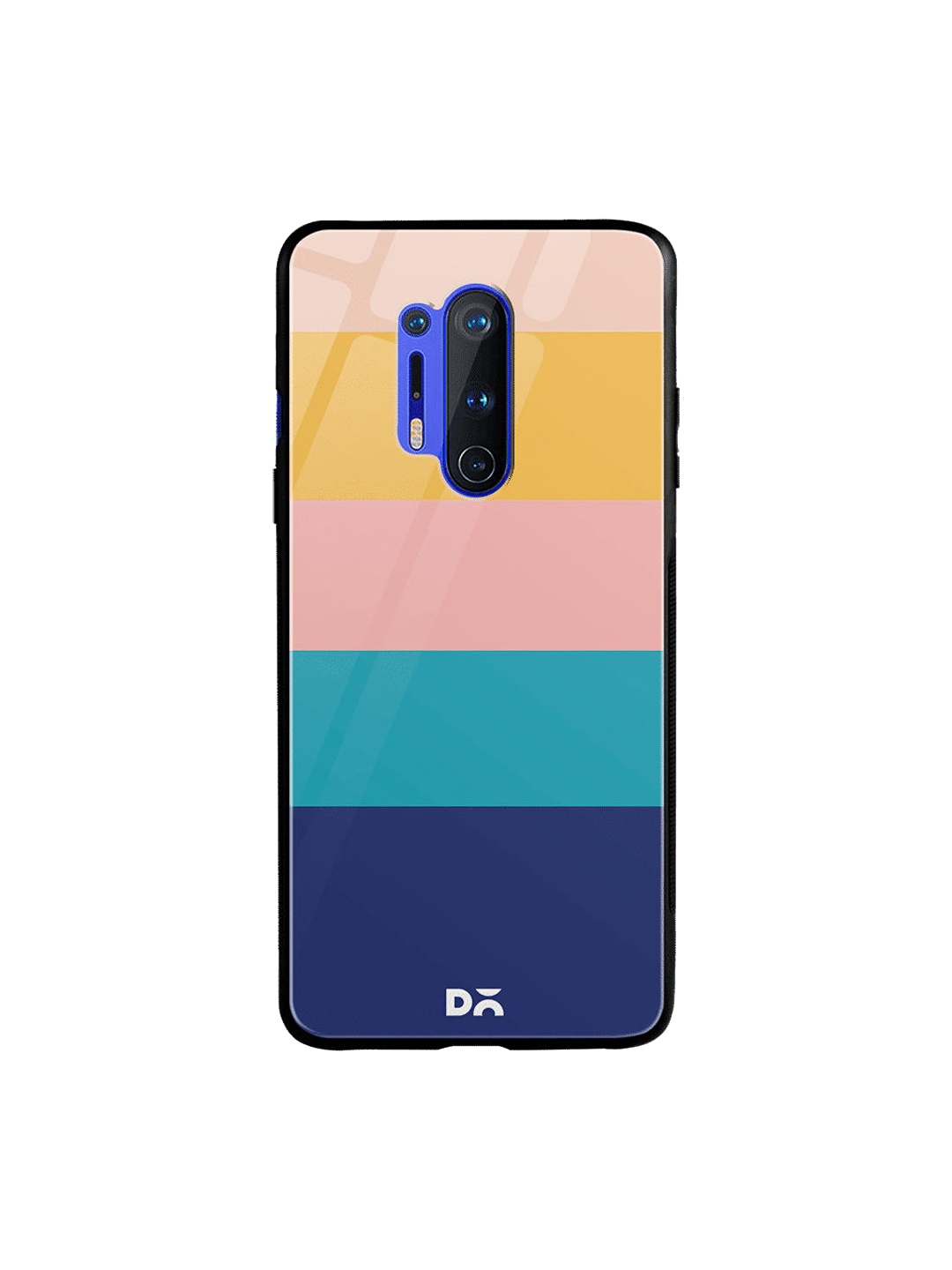 

DailyObjects Blue & Pink Quin OnePlus 8 Pro Glass Case