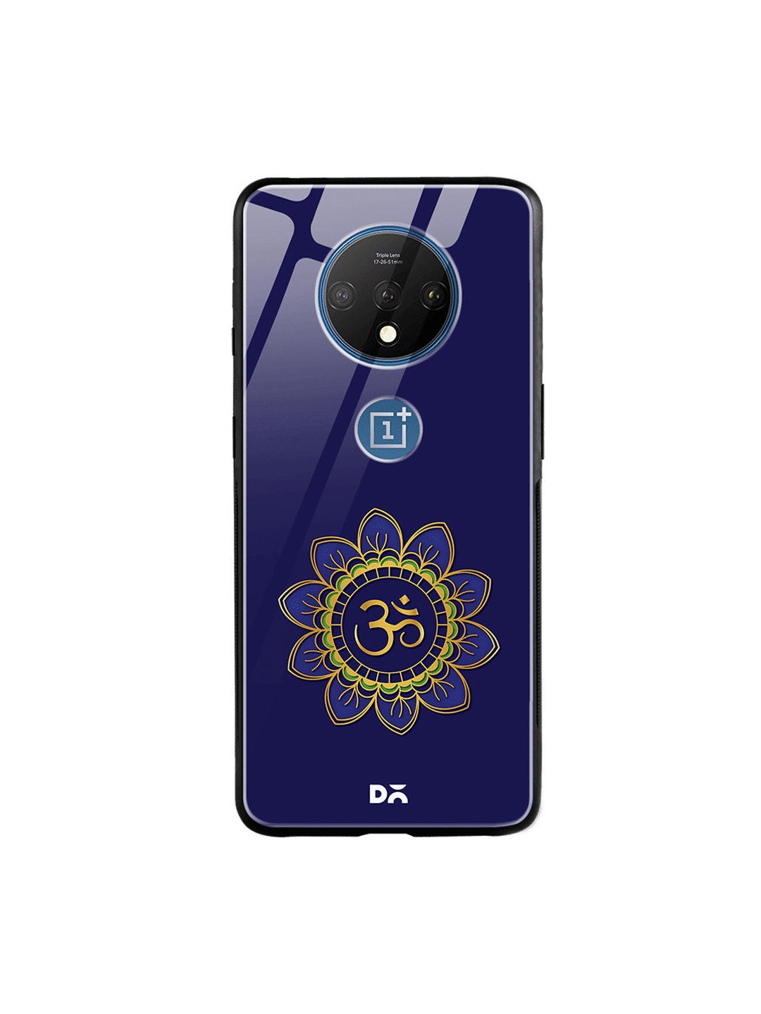 

DailyObjects Blue & Yellow OM OnePlus 7T Glass Case