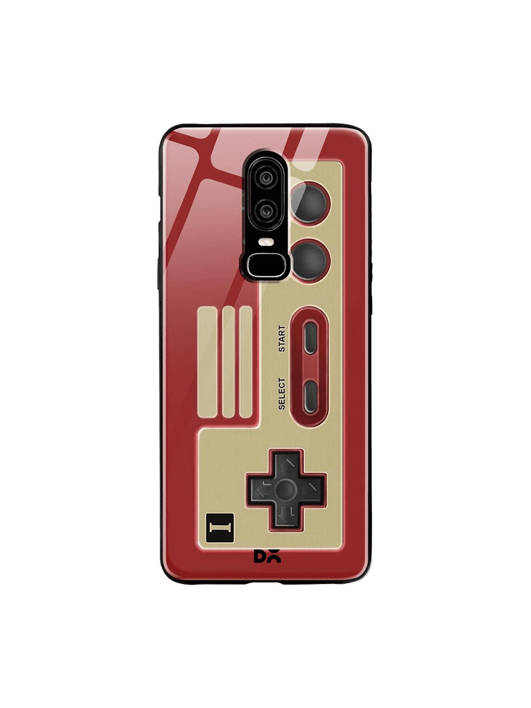 

DailyObjects Red & Beige NES Controller OnePlus 6 Glass Case