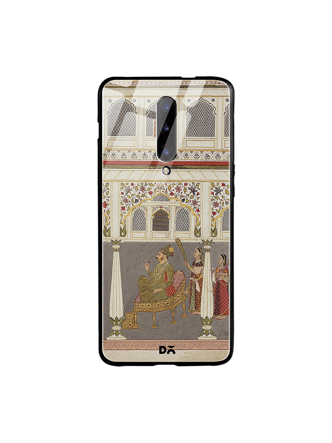 

DailyObjects Grey & Beige Durbar OnePlus 7 Pro Glass Cover