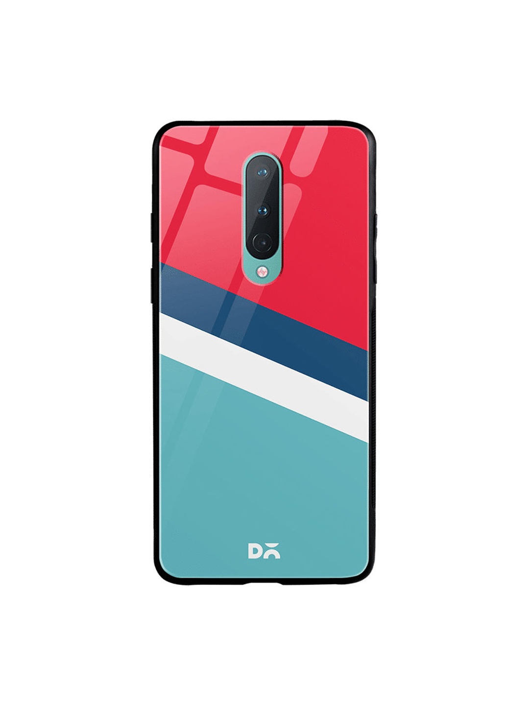 DailyObjects Red & Blue Winter Angles OnePlus 8 Glass Case