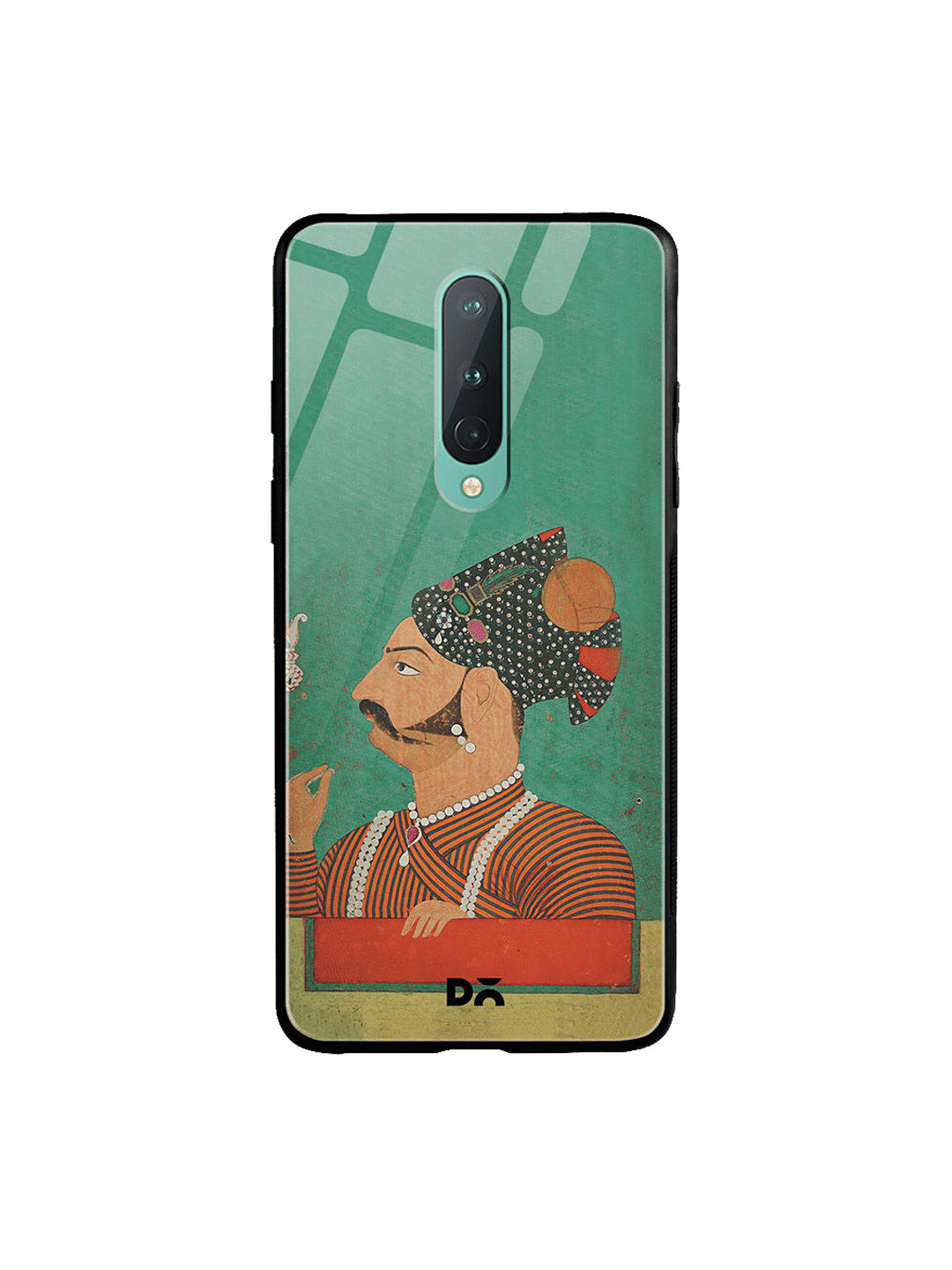 

DailyObjects Green & Red Rajput Facial Hair OnePlus 8 Glass Mobile Case