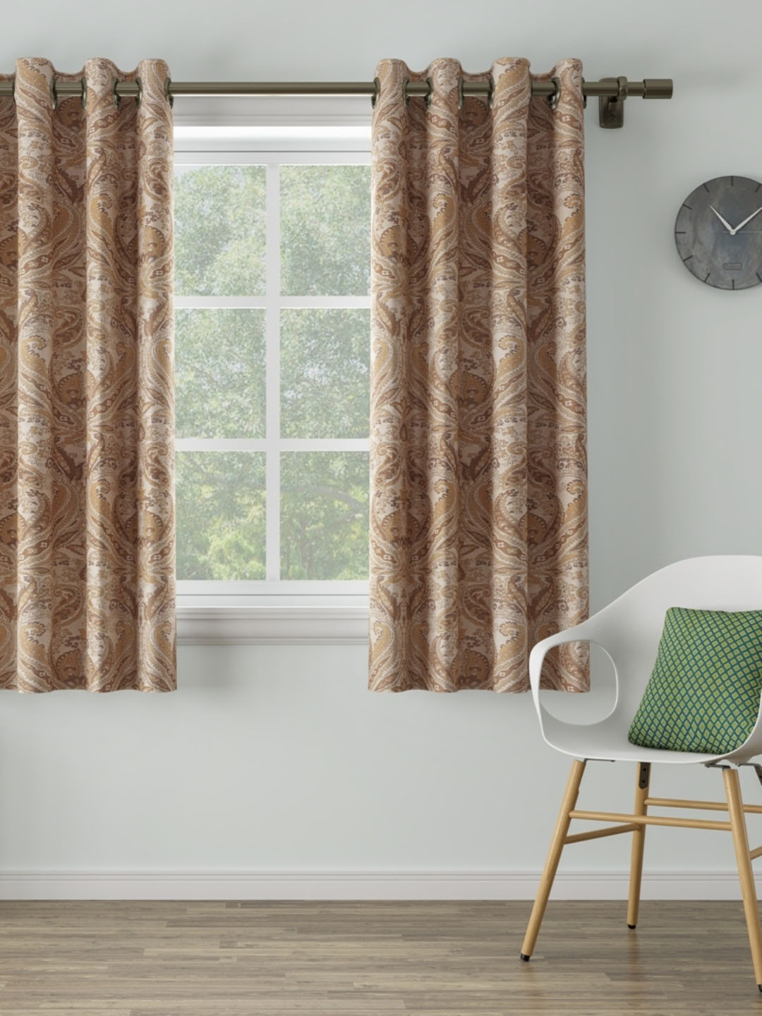 

DDecor Beige Single Window Curtain