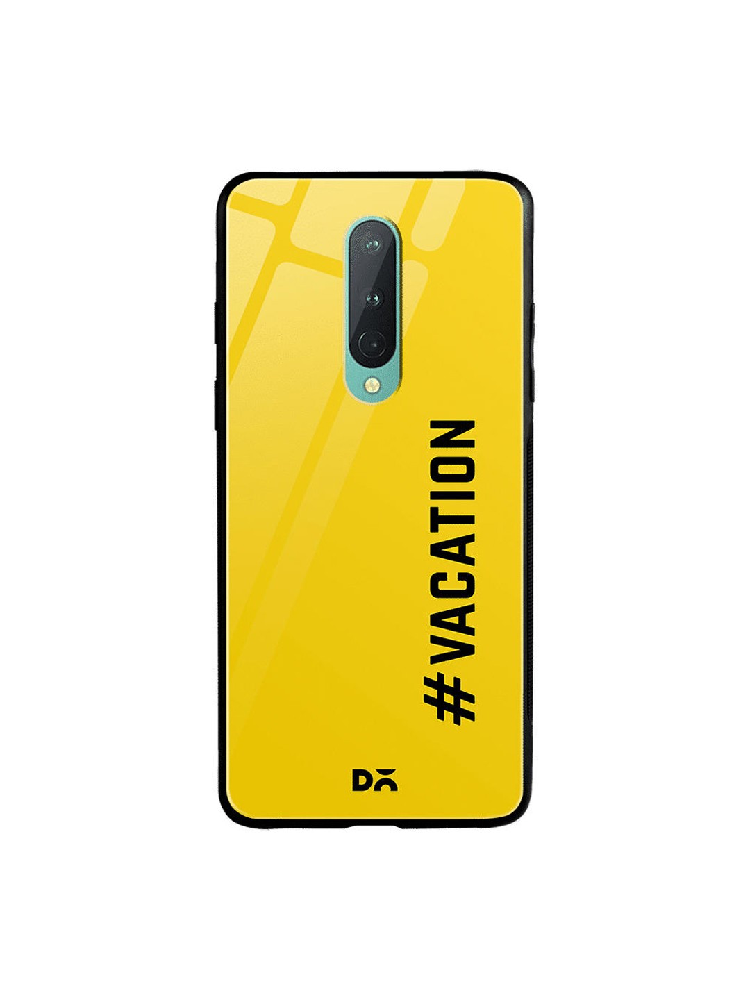 

DailyObjects Yellow & Black Vacationing OnePlus 8 Glass Case