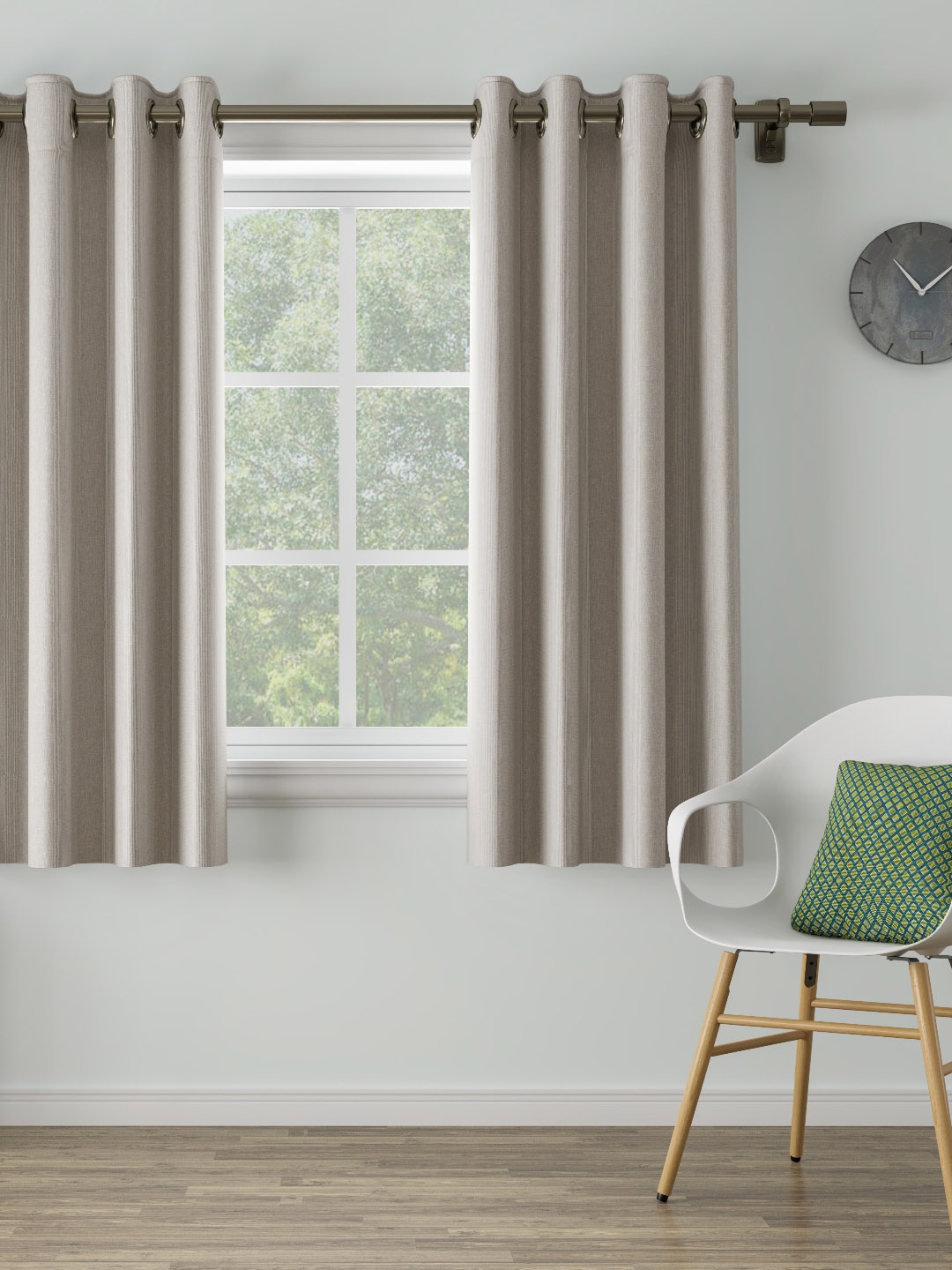 

DDecor Beige Single Window Curtain