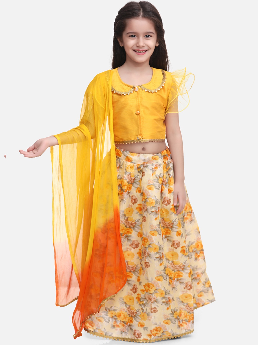

BownBee Yellow Ready to Wear Lehenga & Blouse with Dupatta