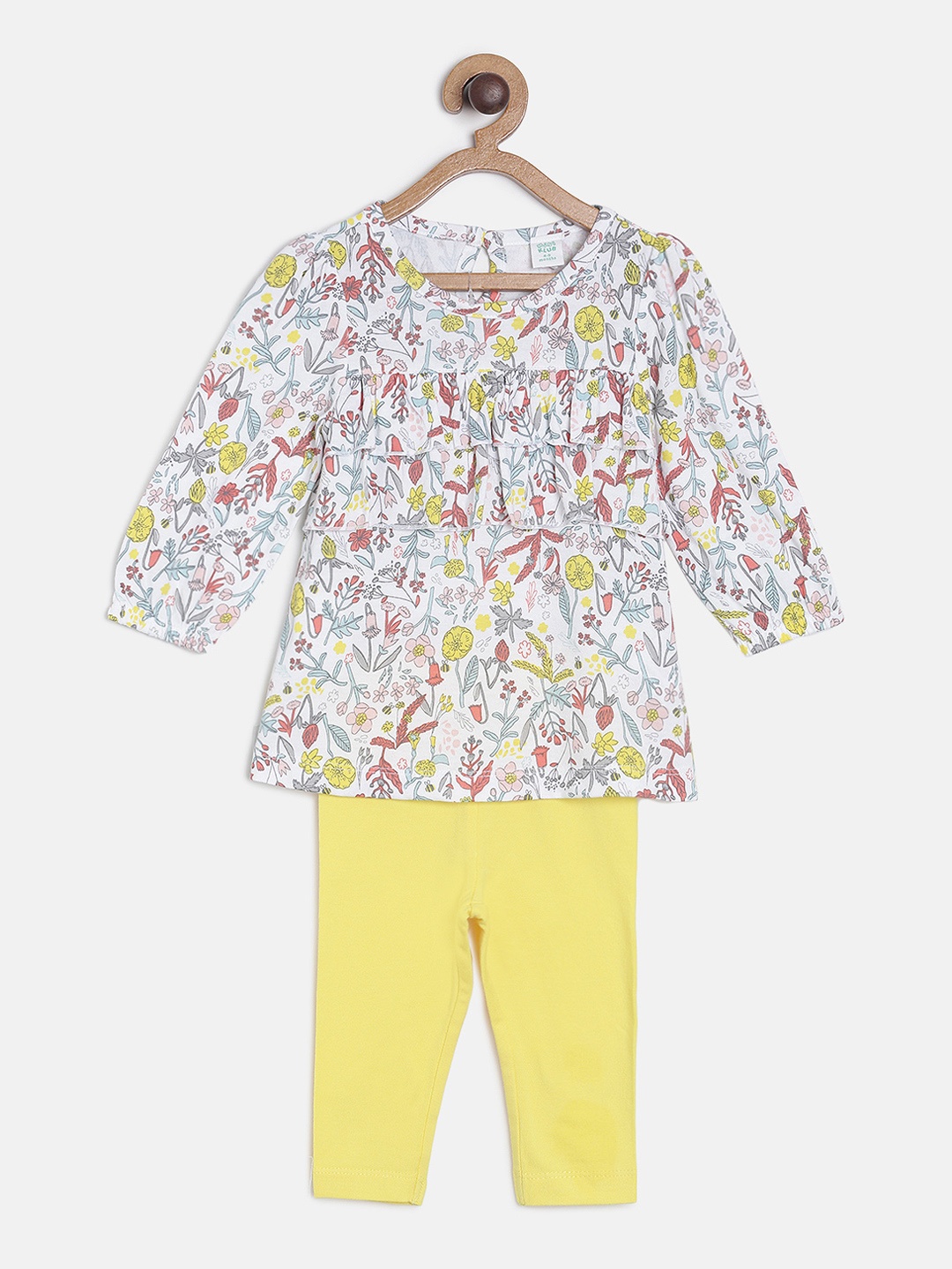 

MINI KLUB Girls Multicoloured Printed Top with Trousers, Multi