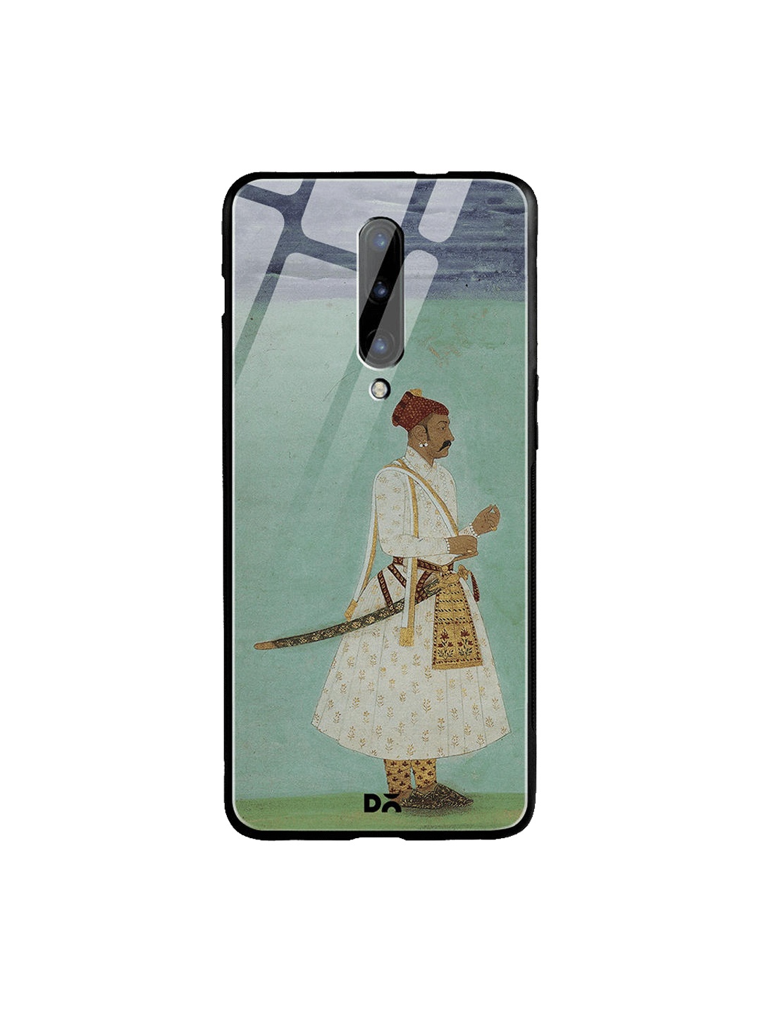 

DailyObjects Green & White Rajput Warrior Full OnePlus 7 Pro Glass Cover
