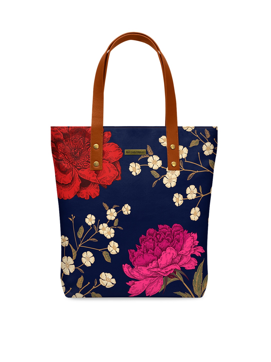 

DailyObjects Navy Blue & Pink Printed Shoulder Bag
