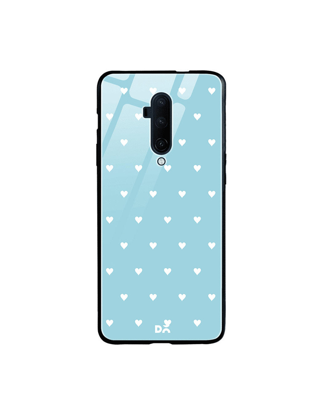 

DailyObjects Blue & White Water Hearts OnePlus 7 Pro Glass Case