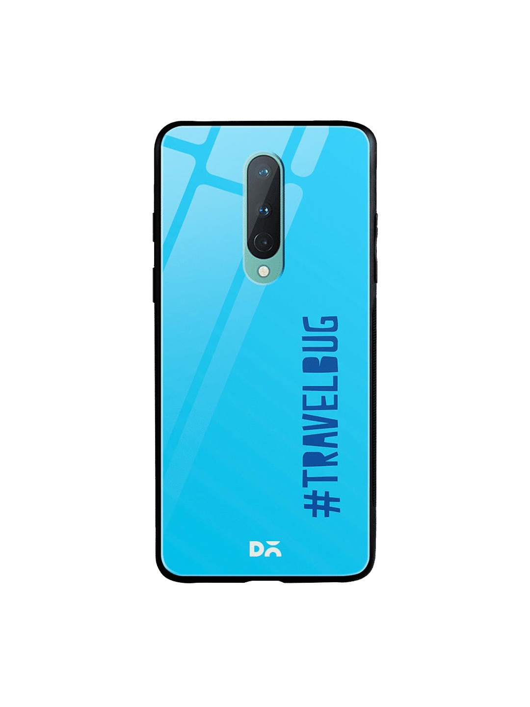 

DailyObjects Blue Travel Bug OnePlus 8 Glass Case