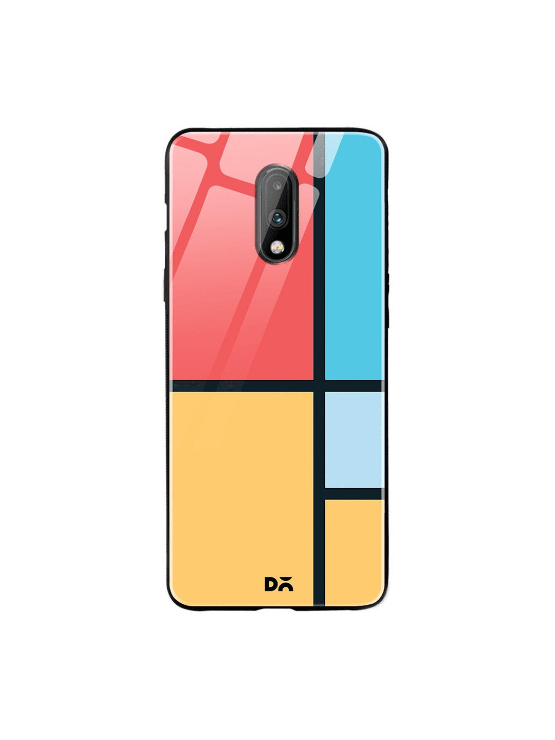 

DailyObjects Red & Yellow Coral Window OnePlus 7 Glass Cover