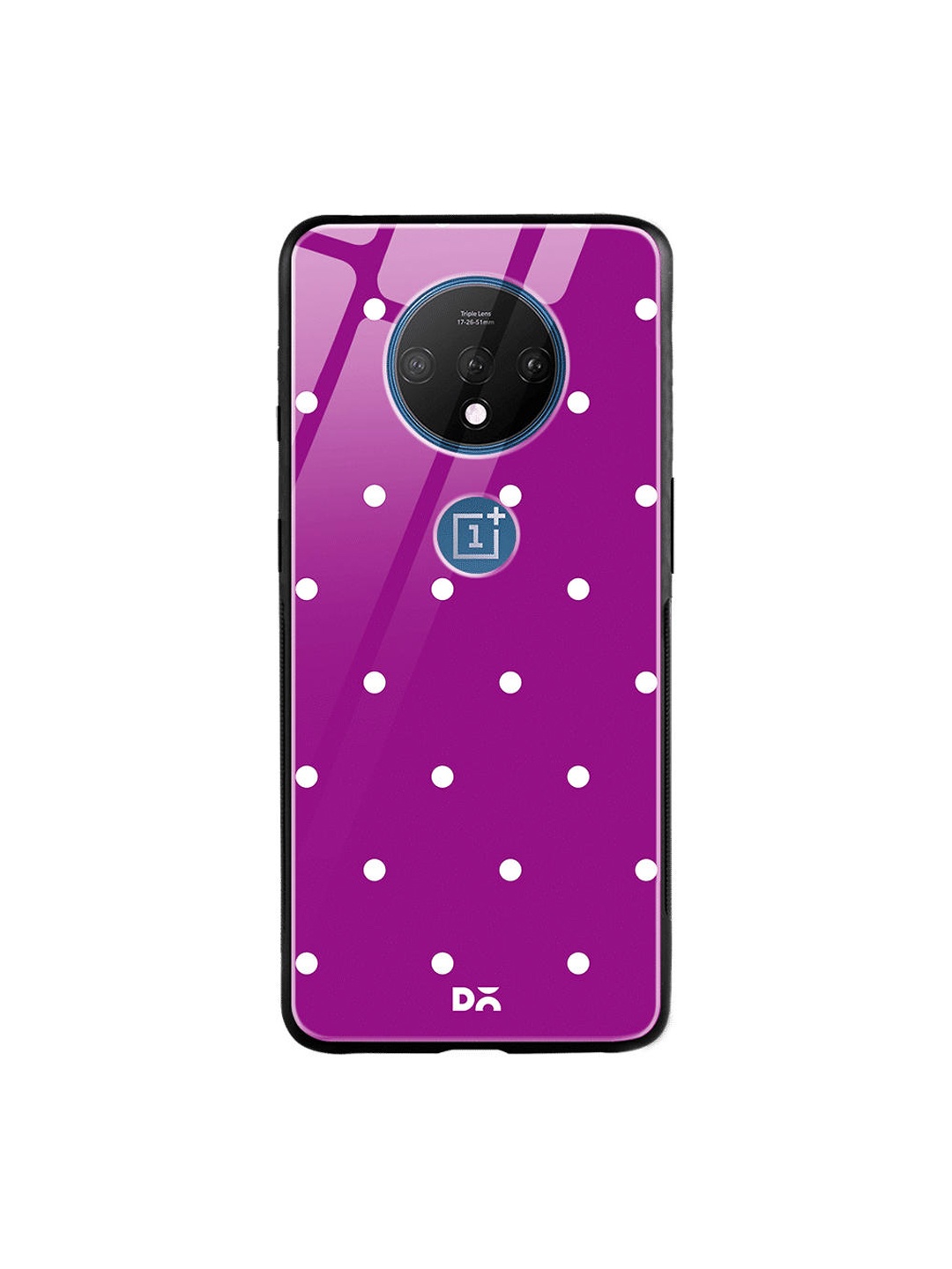 

DailyObjects Violet & White Bubbles OnePlus 7T Glass Cover