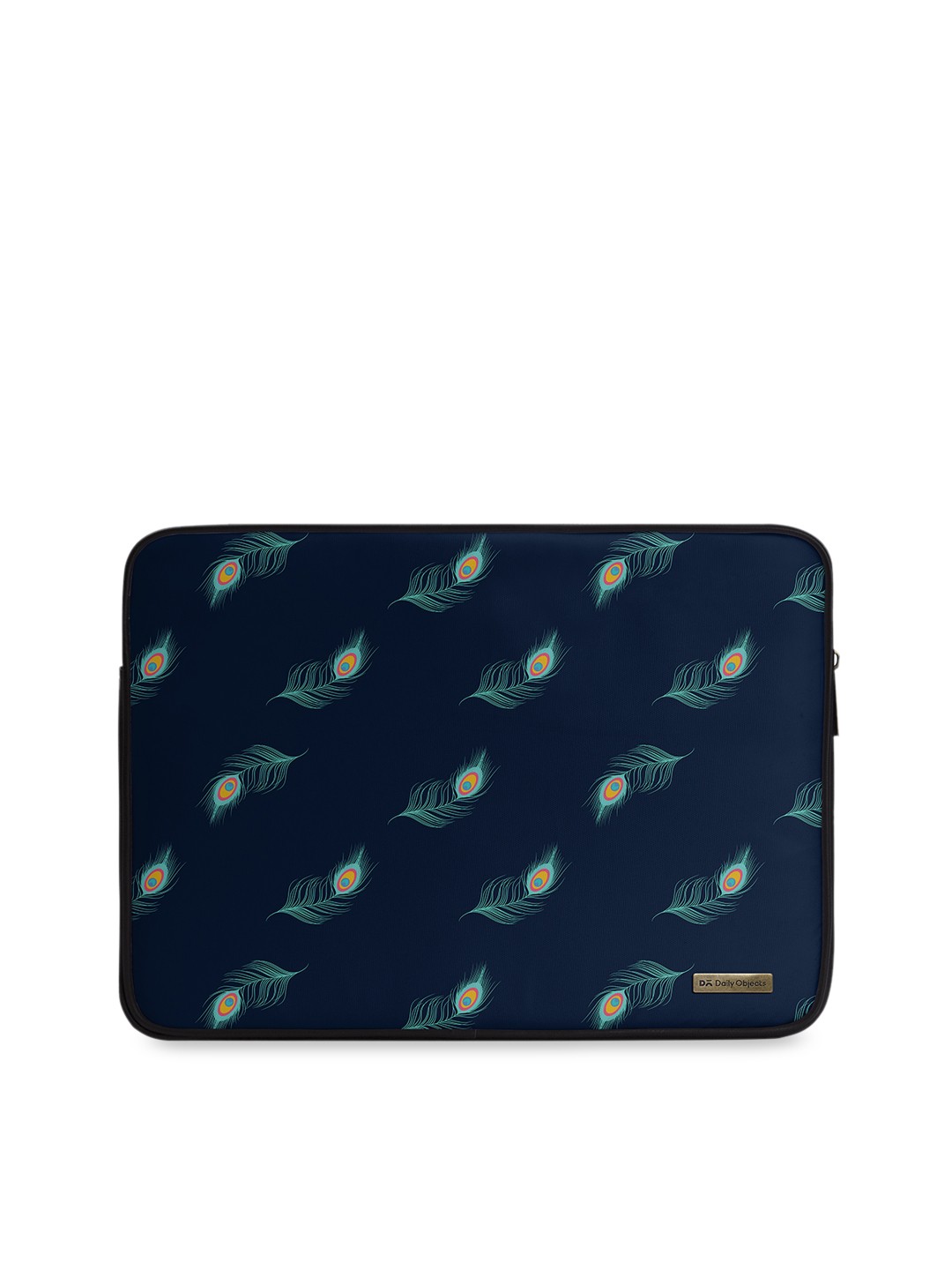

DailyObjects Unisex Navy Blue & Green Printed Laptop Sleeve