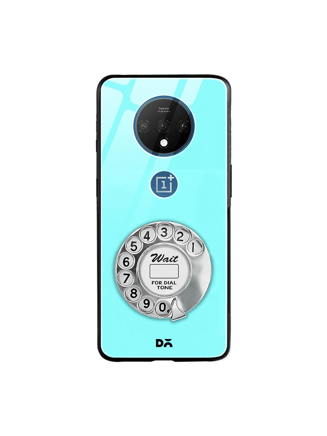 

DailyObjects Turquoise Blue & Grey Dialer OnePlus 7T Glass Case