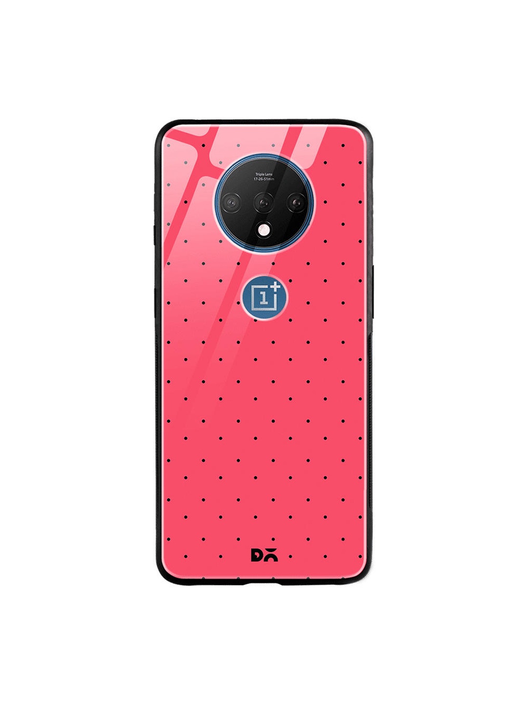 

DailyObjects Pink & Black Constellation Dots Candy OnePlus 7T Glass Case