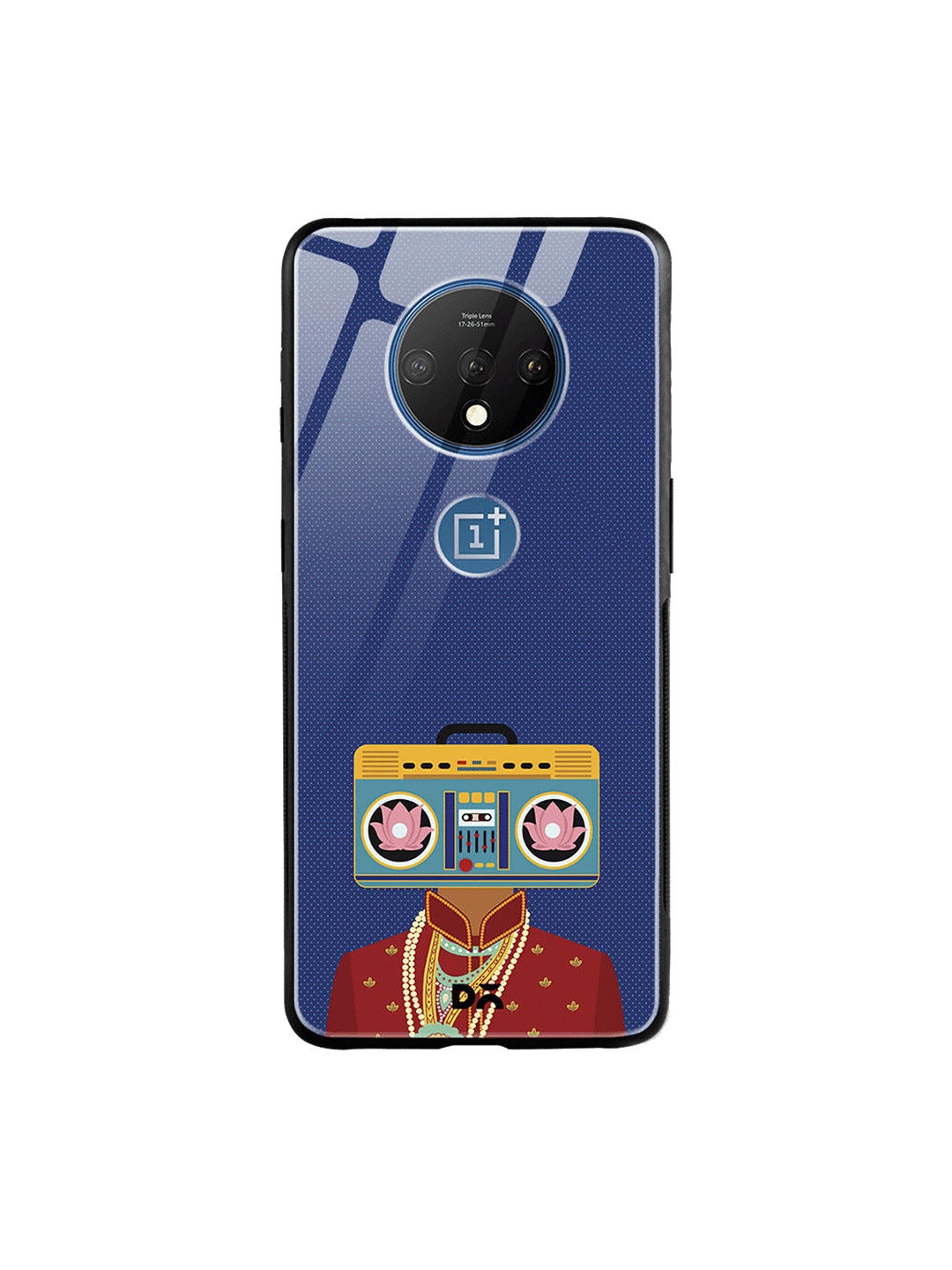 

DailyObjects Blue & Red Bass Rani OnePlus 7T Glass Case