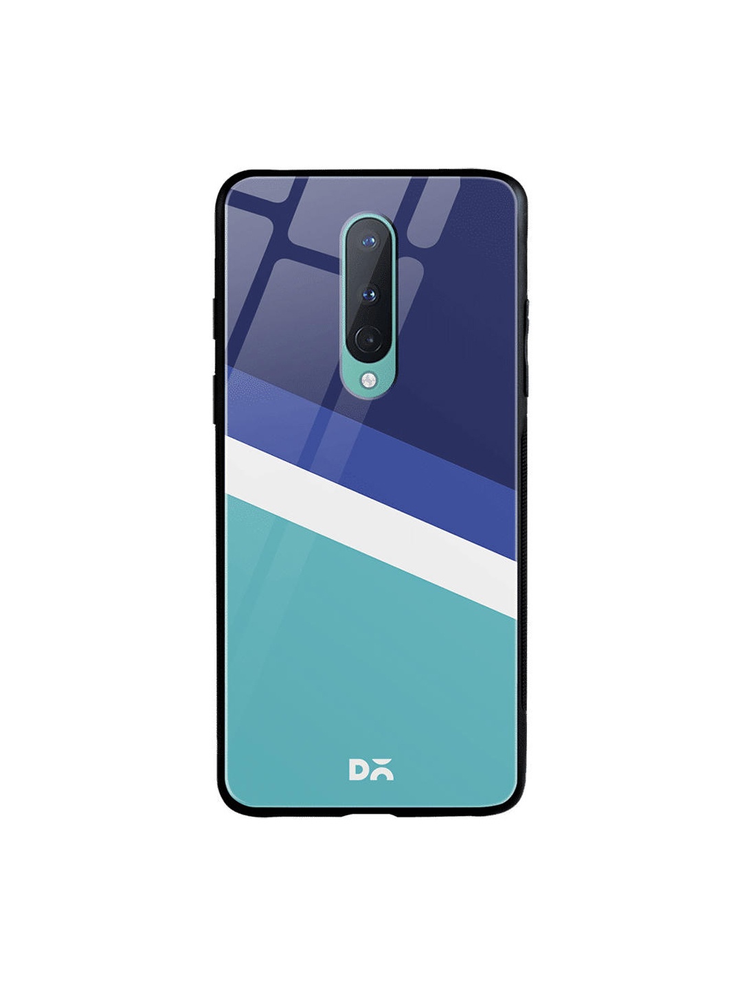 

DailyObjects Blue & Green Aqua Angles OnePlus 8 Glass Cover