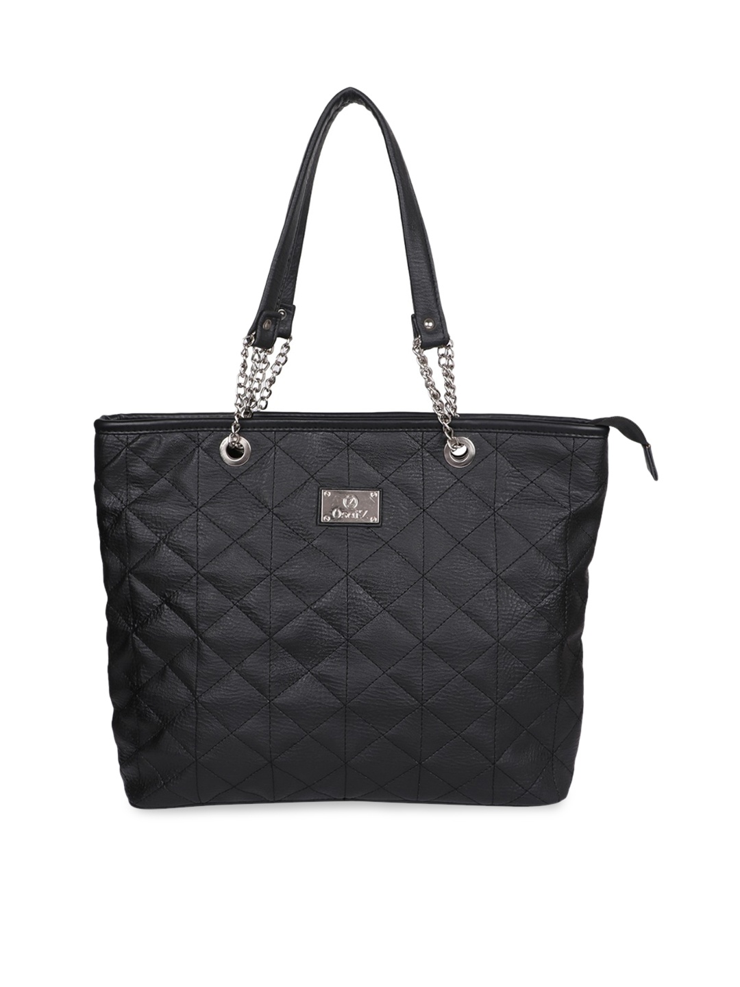 

OsaiZ Women Black Solid Handheld Bag