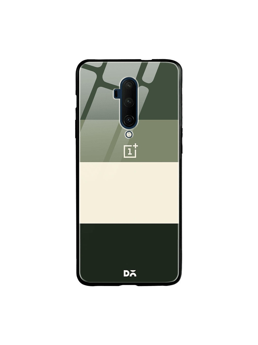

DailyObjects Green & Beige Quad OnePlus 7T Pro Glass Case