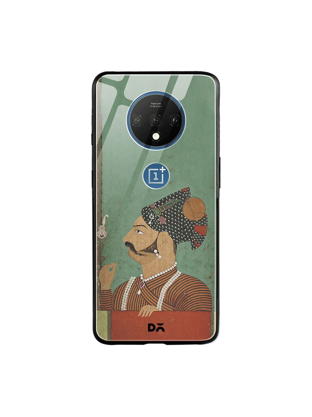 

DailyObjects Green & Black Rajput Facial Hair OnePlus 7T Glass Case