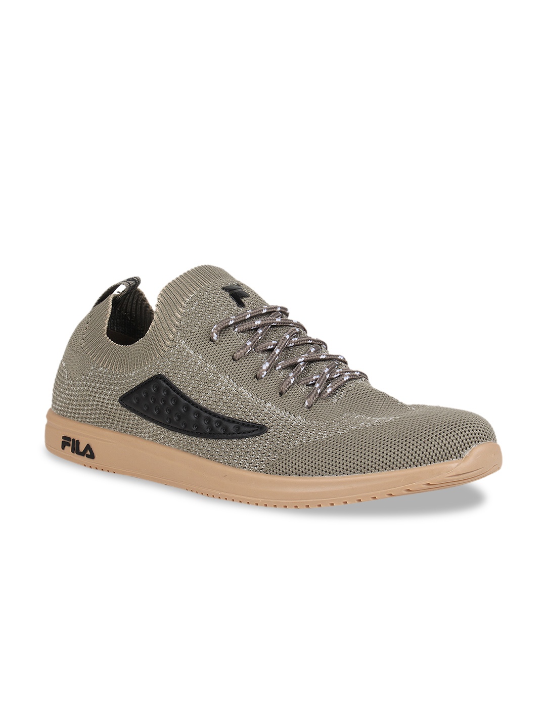 

FILA Men Olive Brown Woven Design Sneakers