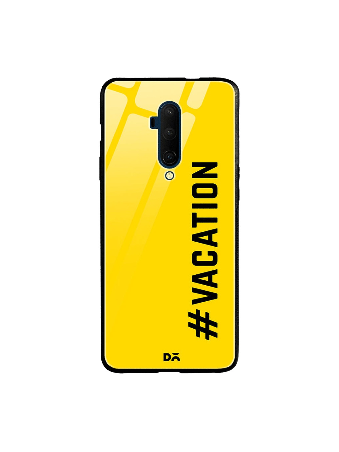 

DailyObjects Yellow & Black Vacationing OnePlus 7 Pro Glass Case