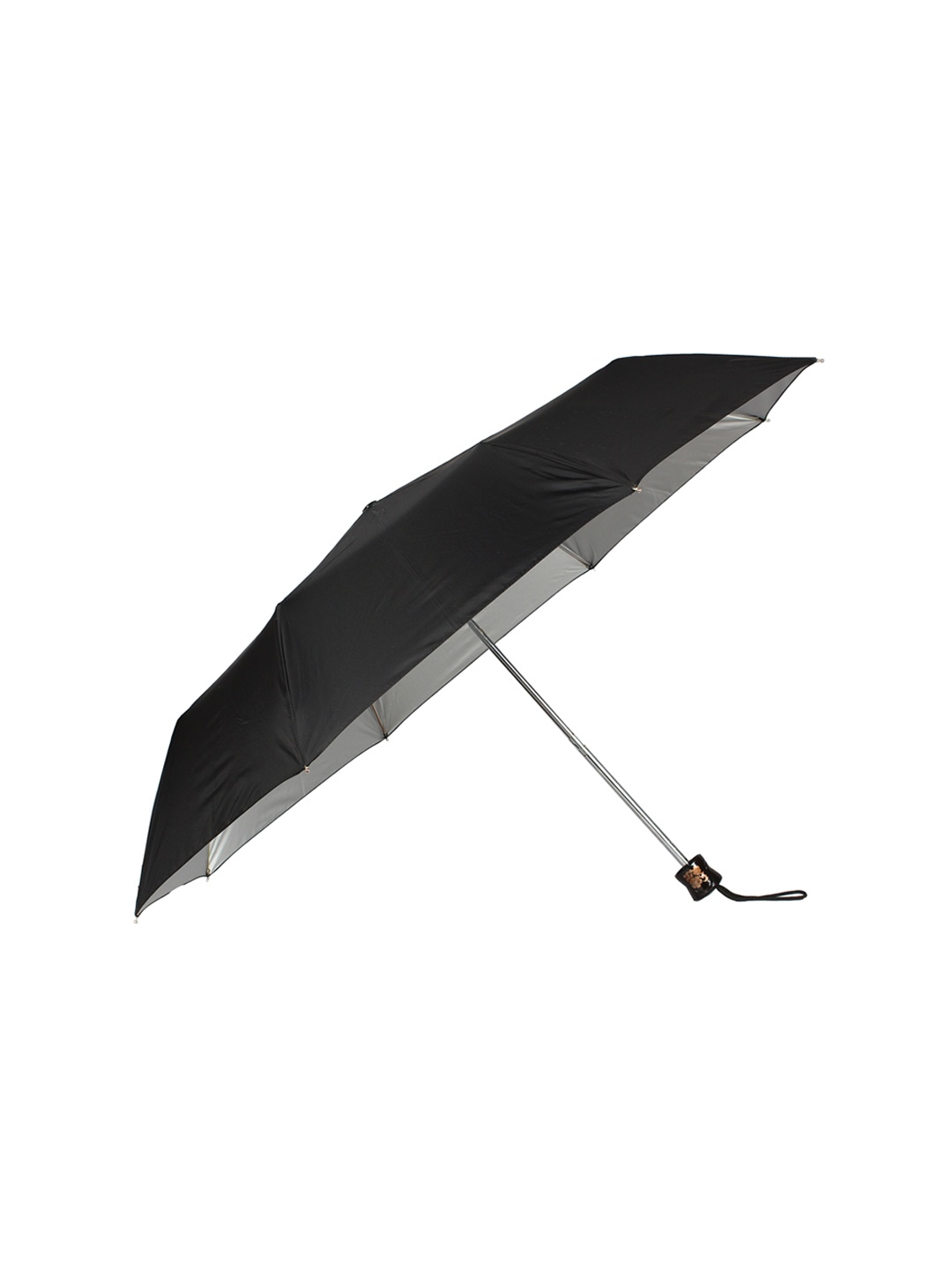 

Johns Unisex Black Solid 3-Fold Automatic Umbrella