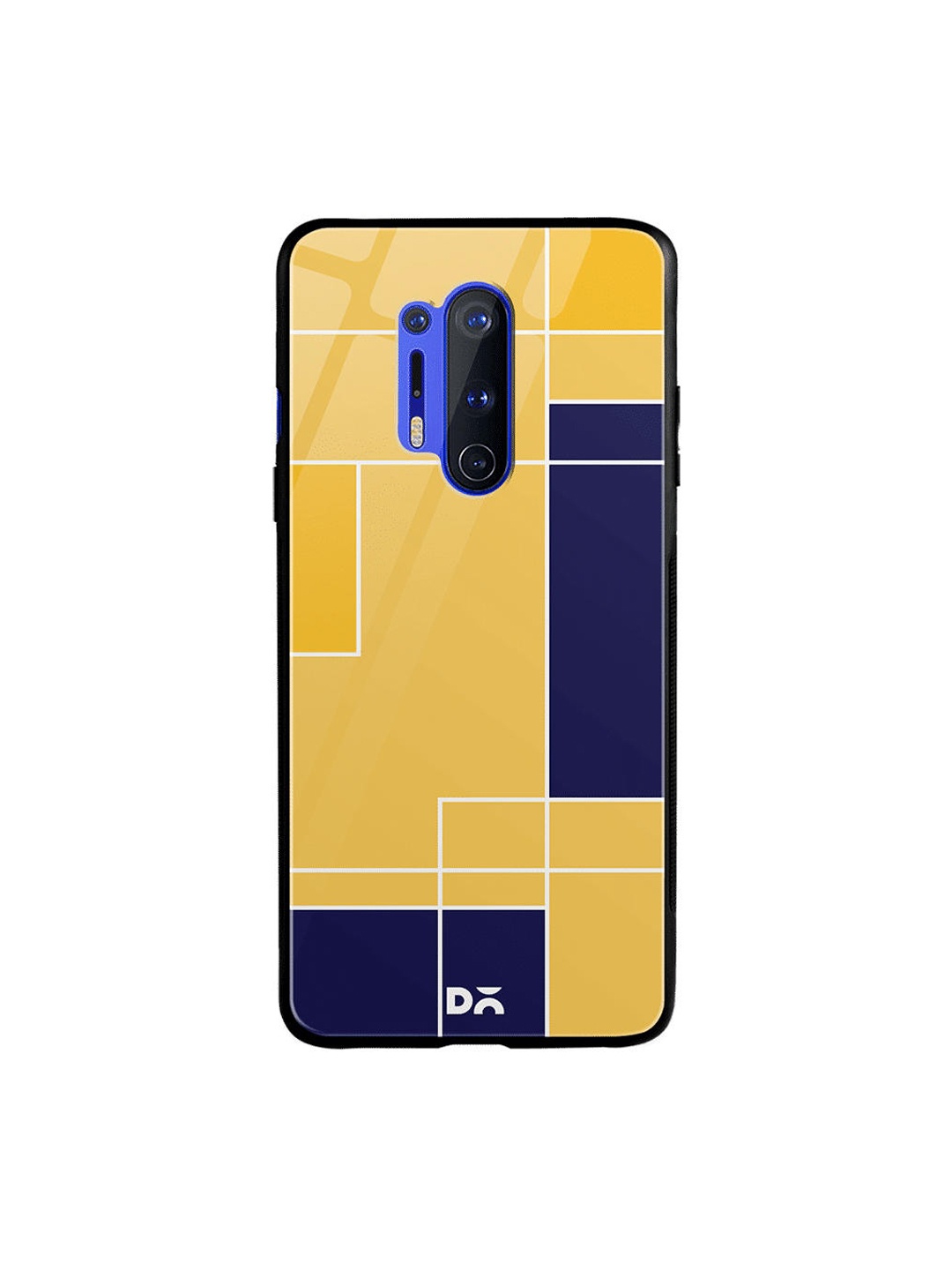

DailyObjects Yellow & Blue Banana Milkshake Blocks OnePlus 8 Pro Glass Case