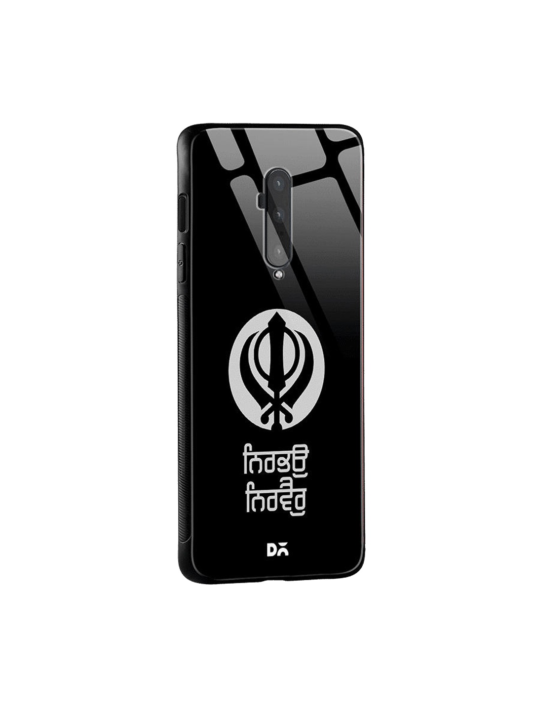 

DailyObjects Black & White Nirbhau Nirvair OnePlus 7T Pro Glass Case
