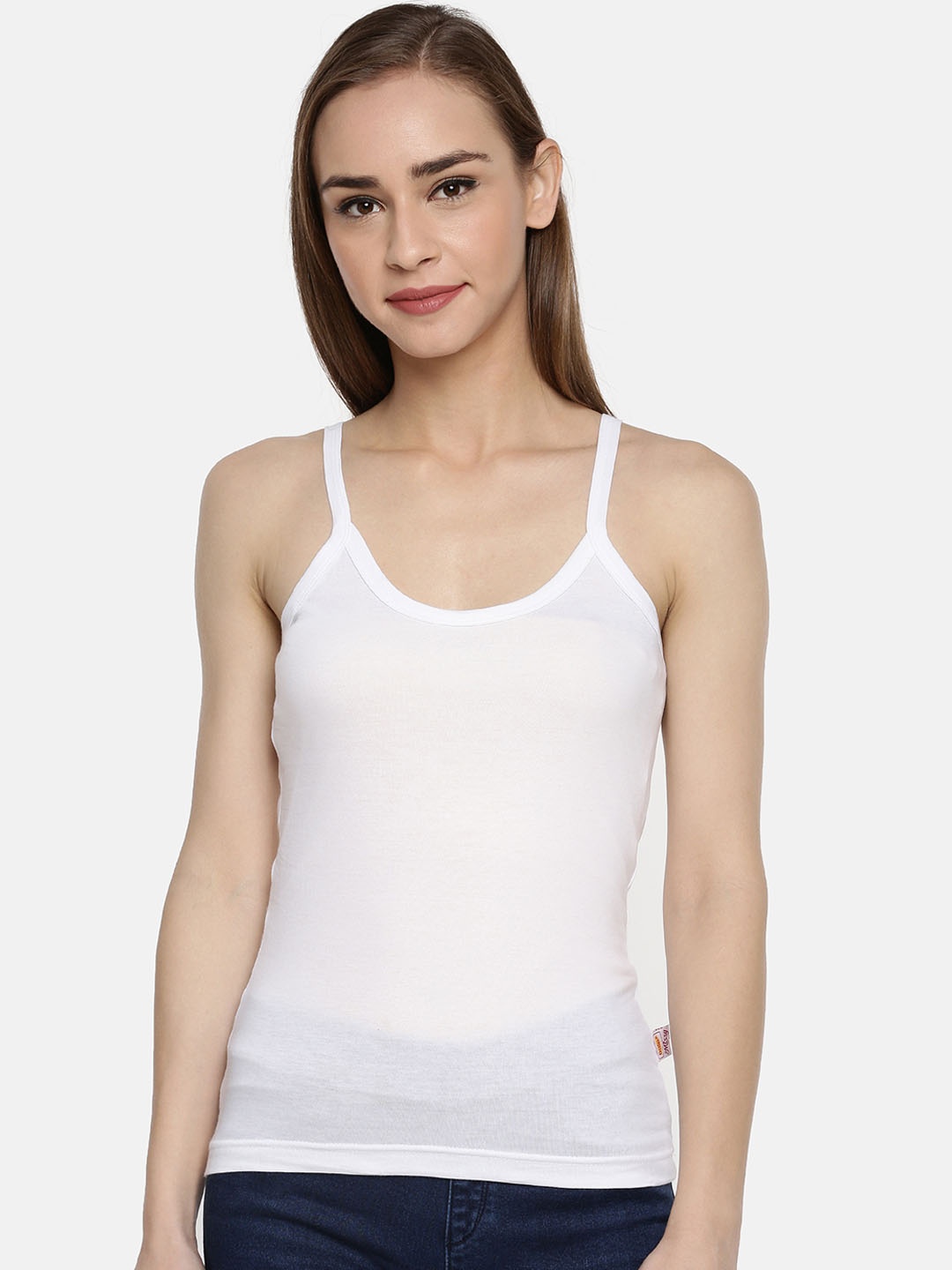

Dollar Missy Pack of 5 Combed Cotton Camisole 351-WH-PO5, White