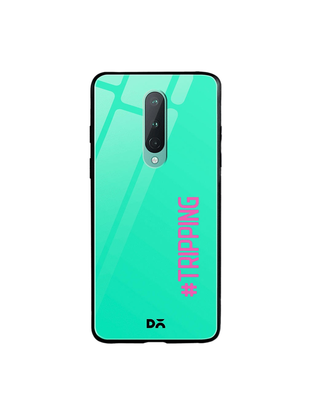 

DailyObjects Sea Green & Magenta Pink Tripping OnePlus 8 Glass Case