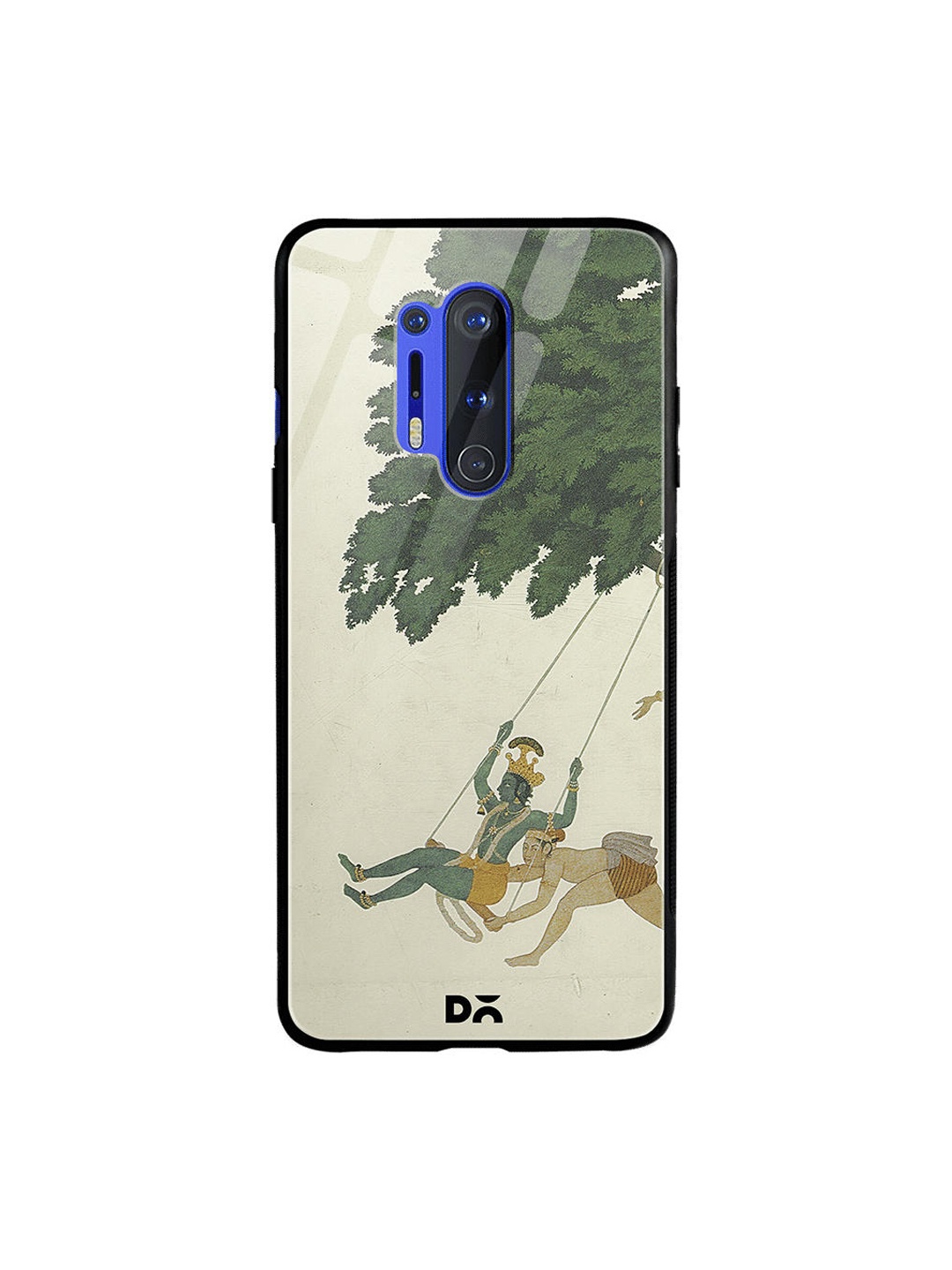 

DailyObjects Green & Beige Krishna Swings OnePlus 8 Pro Glass Mobile Case