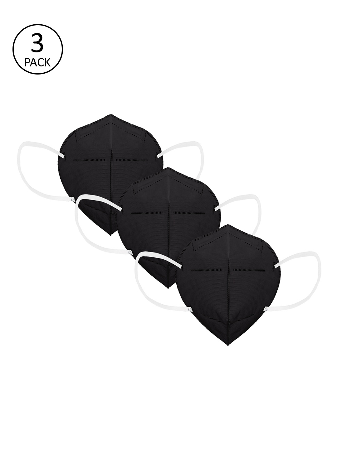 

Status Unisex Pack Of 3 Black 4-Ply N95 Outdoor Mask