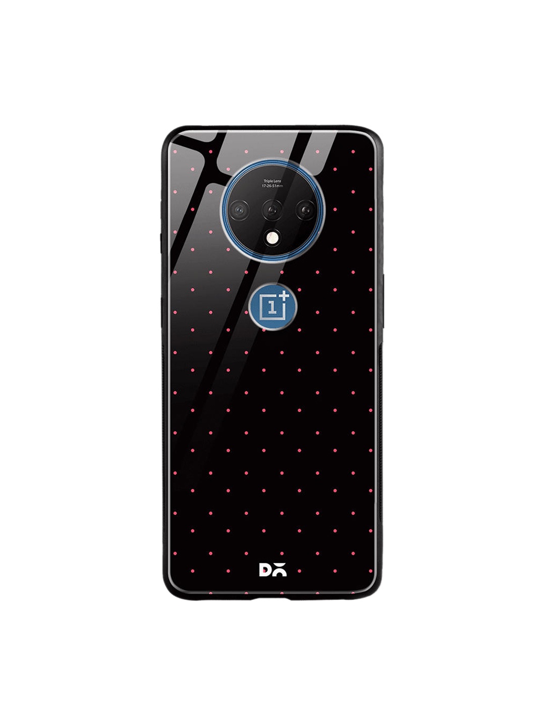 

DailyObjects Black & Pink Constellation Dots OnePlus 7T Glass Case