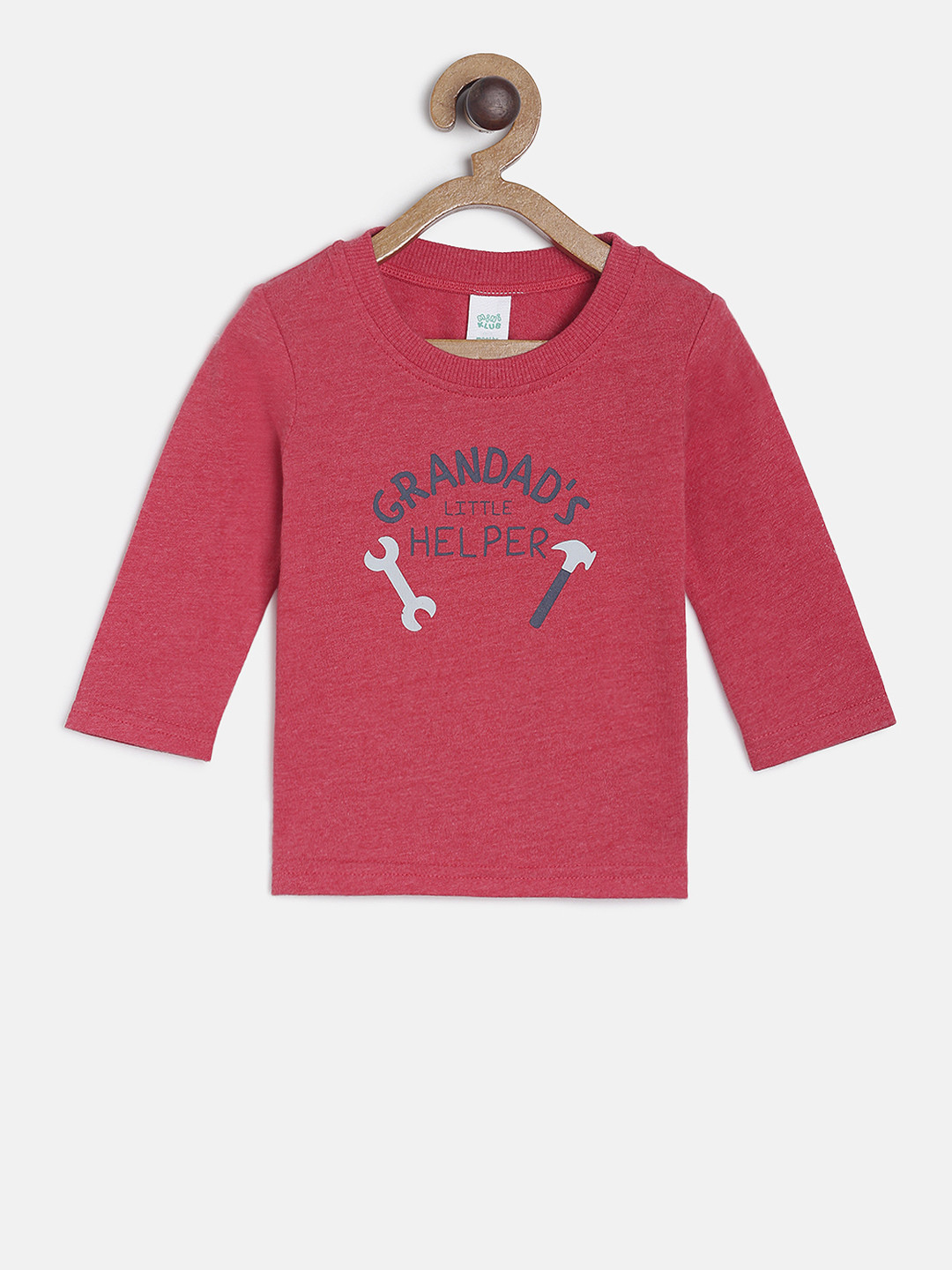 

MINI KLUB Boys Red Printed Round Neck T-shirt
