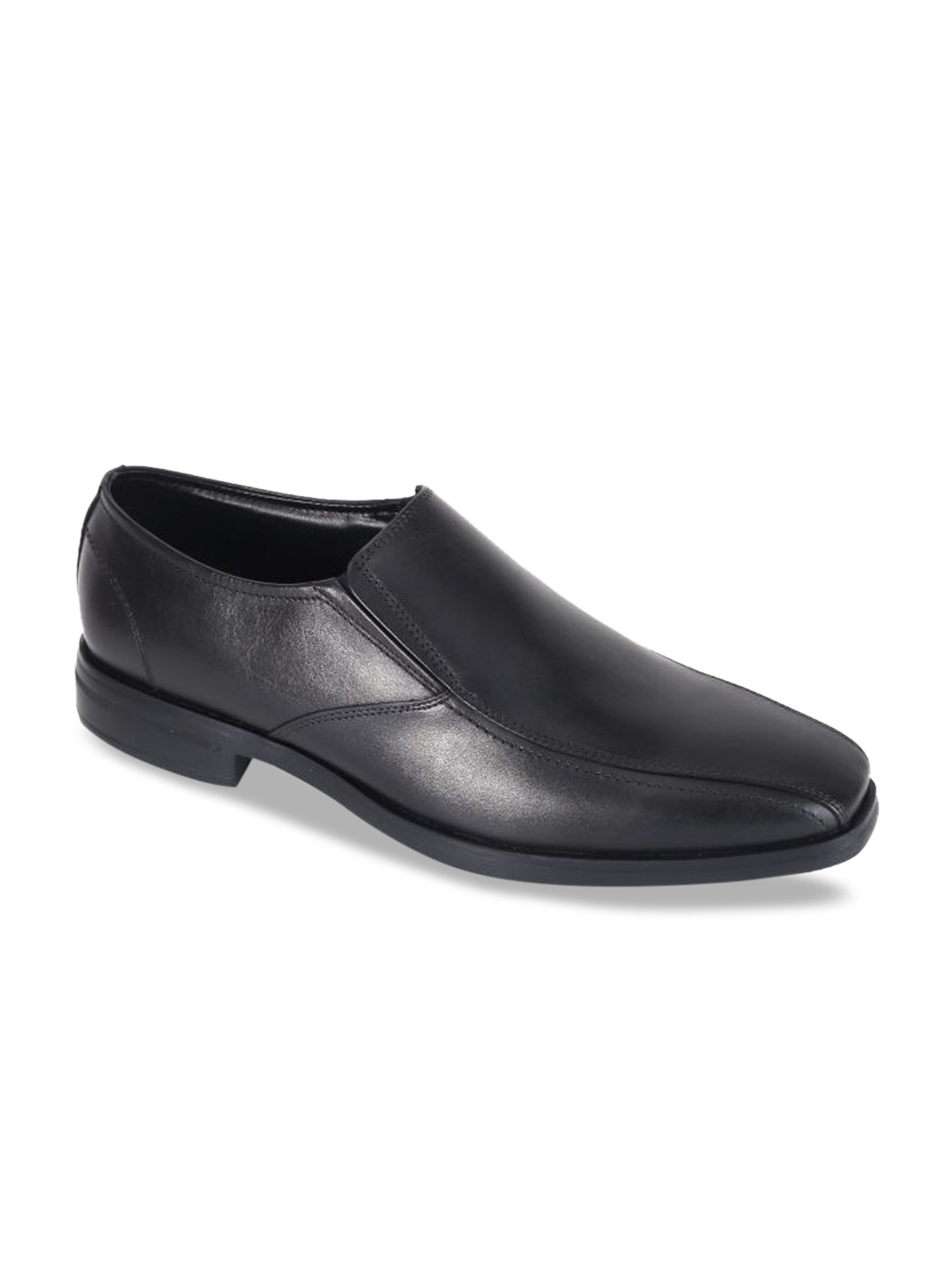 

Kenneth Cole Men Black Solid Leather Formal Slip-Ons