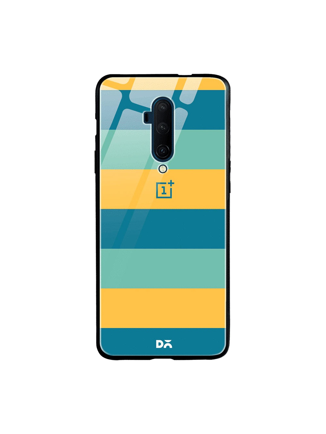 

DailyObjects Yellow & Blue Tropical Lines OnePlus 7 Pro Glass Case
