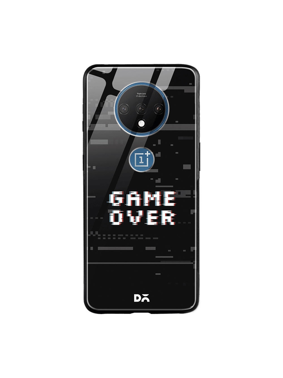 

DailyObjects Black & White Game Over OnePlus 7T Glass Cover