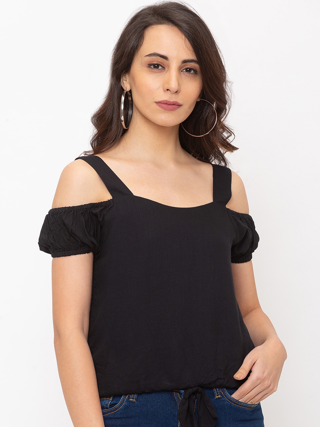 

Globus Women Black Solid Top