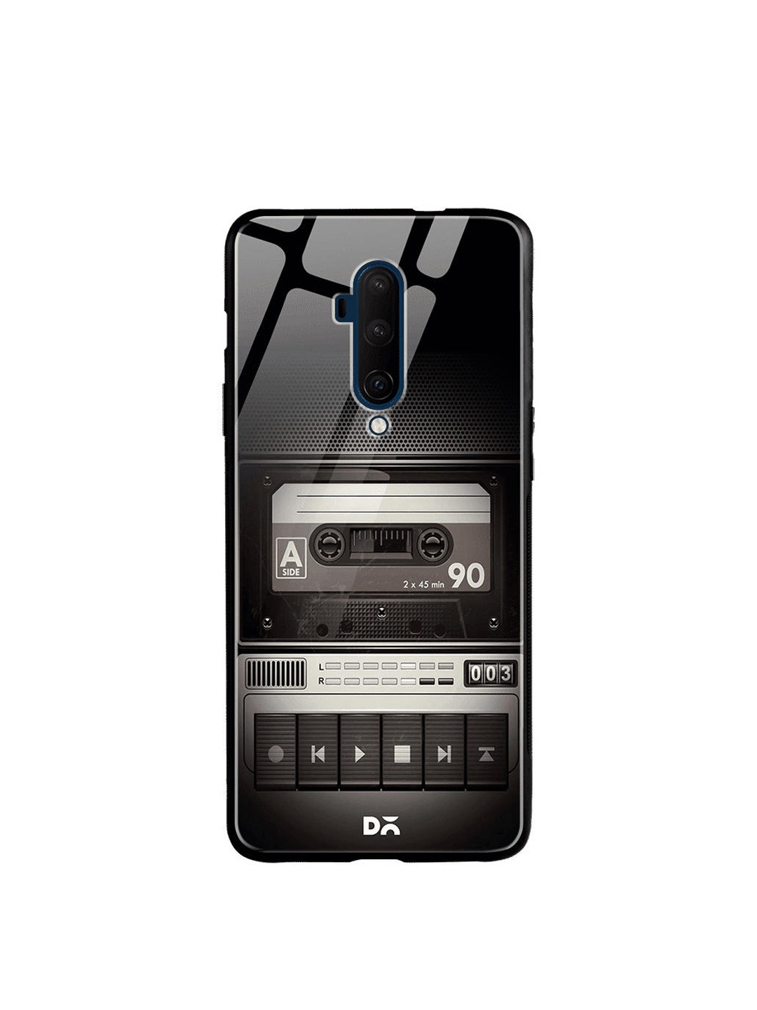 

DailyObjects Black & Grey Cassette Player OnePlus 7T Pro Glass Case